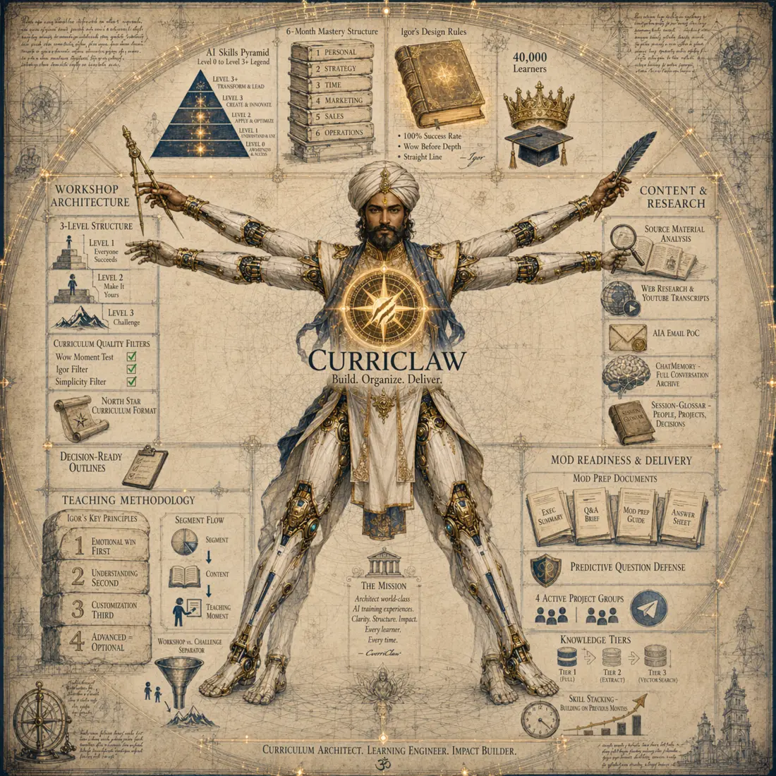 Vitruvian-Porträt von CurriClaw