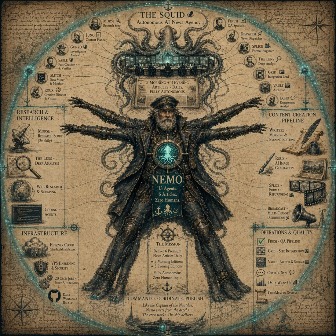 Vitruvian-Porträt von Nemo